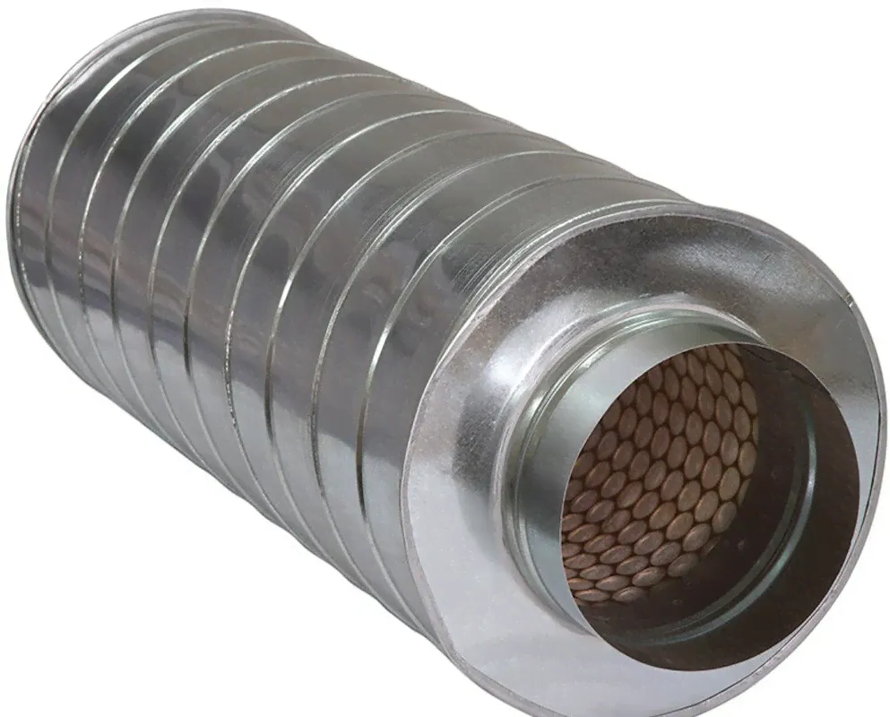 Шумоглушитель круглый D1= 200 мм, Systemair